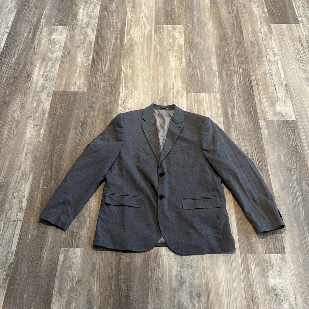 H&M Dark Gray Regular-Fit Single-Breasted Men’s Jacket